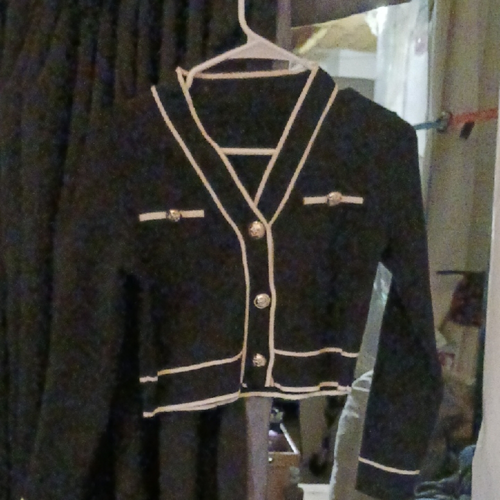 SHEIN Black and White Cardigan